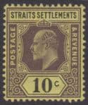 Aron R. Halberstam Philatelists Ltd.; British Commonwealth Stamps: STRAITS SETTLEMENTS - KEVII; Scott: 115; SG: 132; Condition: VF HR
