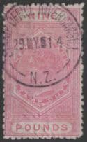 Aron R. Halberstam Philatelists Ltd.; British Commonwealth Stamps: NEW ZEALAND - QV; Scott: AR29; SG: none; Condition: F-VF U