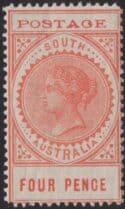 Aron R. Halberstam Philatelists Ltd.; British Commonwealth Stamps: SOUTH AUSTRALIA - QV; Scott: 122; SG: 269; Condition: F-VF NH