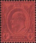 Aron R. Halberstam Philatelists Ltd.; British Commonwealth Stamps: STRAITS SETTLEMENTS - KEVII; Scott: 111; SG: 129aw; Condition: VF LH
