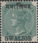 Aron R. Halberstam Philatelists Ltd.; British Commonwealth Stamps: INDIA GWALIOR - ; Scott: 7; SG: 8; Condition: VF LH