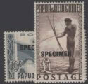 Aron R. Halberstam Philatelists Ltd.; British Commonwealth Stamps: PAPUA NEW GUINEA - KGVI; Scott: 135-136; SG: 14s-15s; Condition: VF NH