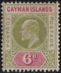 Aron R. Halberstam Philatelists Ltd.; British Commonwealth Stamps: CAYMAN ISLANDS - KEVII; Scott: 14; SG: 14; Condition: VF VLH