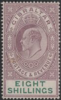 Aron R. Halberstam Philatelists Ltd.; British Commonwealth Stamps: GIBRALTAR - KEVII; Scott: 63; SG: 74; Condition: VF LH
