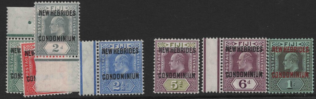 Aron R. Halberstam Philatelists Ltd.; British Commonwealth Stamps: GILBERT AND ELLICE - KEVII; Scott: 1-7; SG: 1-7; Condition: VF LH